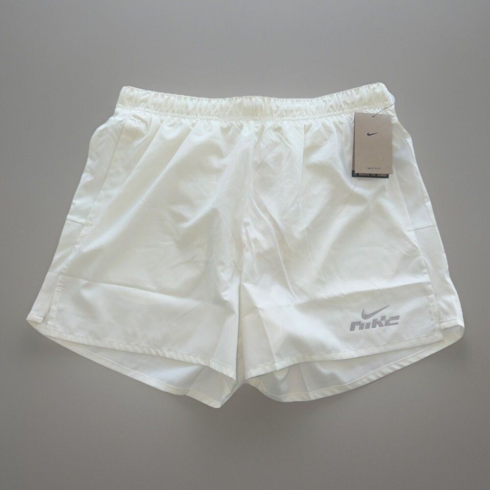Nike Challenger Flash Dri-fit Running Shorts 5" Off White Men's Size L IB4129